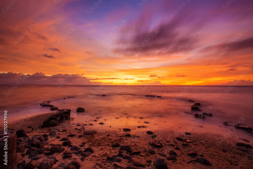 Scenic view at Indian ocean at Indonesia, Lombok island Scenic view at Indian ocean at Indonesia, Lombok island