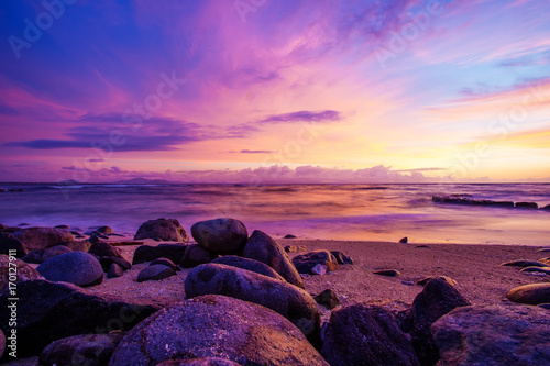 Scenic view at Indian ocean at Indonesia, Lombok island