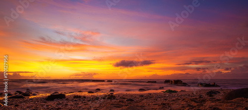 Scenic view at Indian ocean at Indonesia, Lombok island