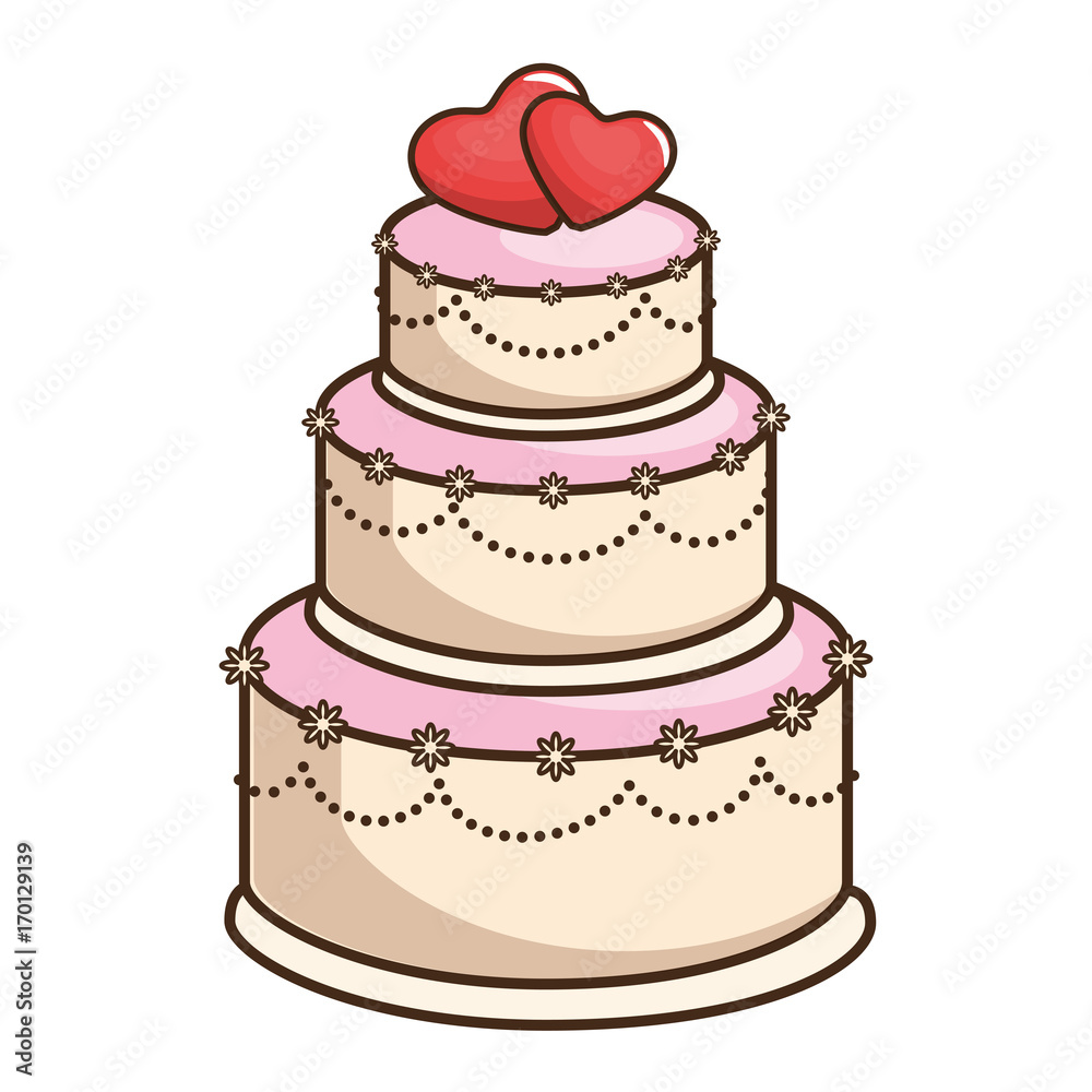 wedding cake married icon vector illustration graphic design wedding cake married icon vector illustration graphic design