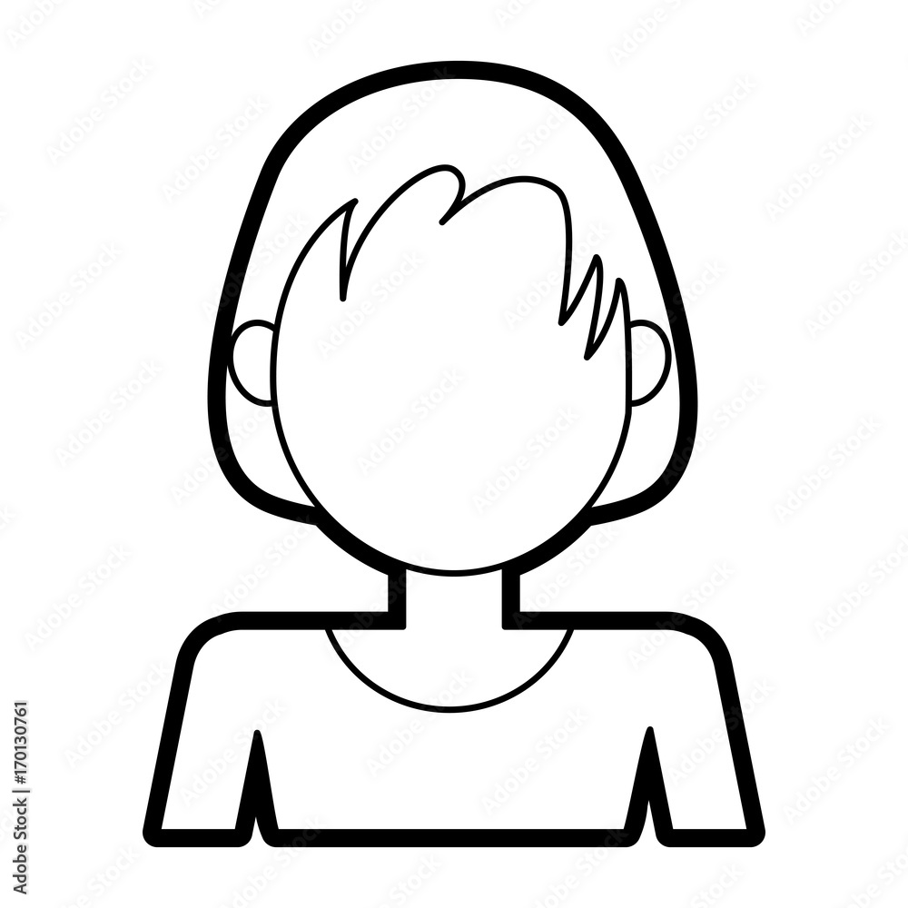 Woman icon Girl female avatar person people and human theme Isolated design Vector illustration Woman icon Girl female avatar person people and human theme Isolated design Vector illustration