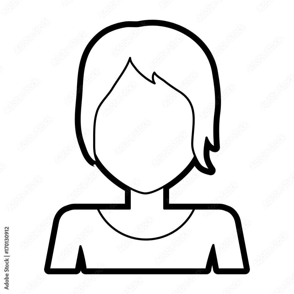 Woman icon Girl female avatar person people and human theme Isolated design Vector illustration Woman icon Girl female avatar person people and human theme Isolated design Vector illustration