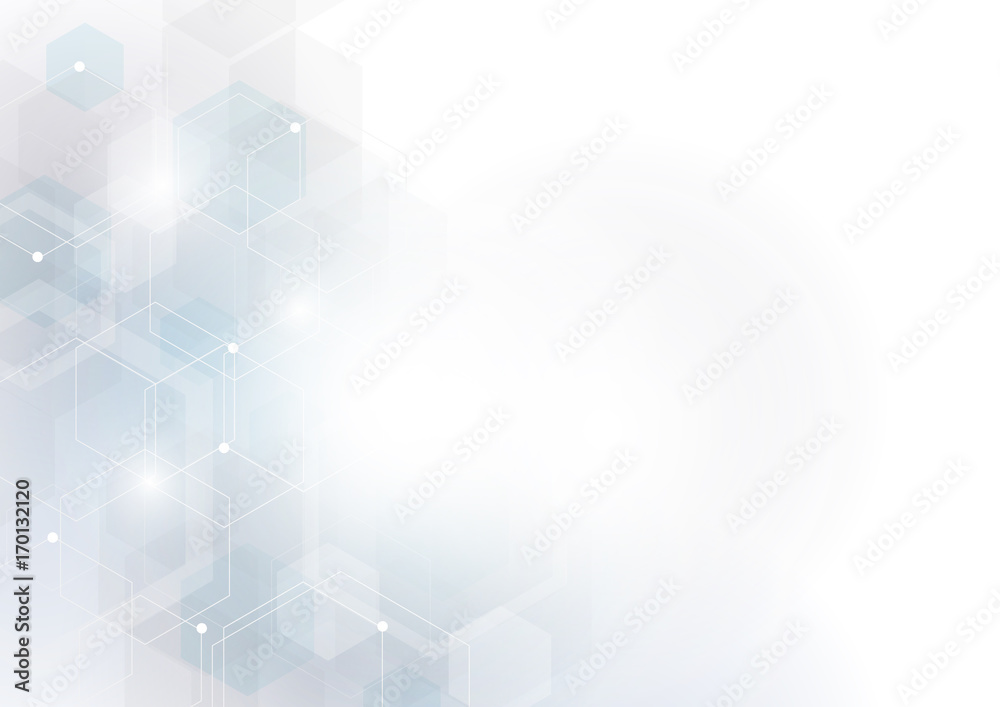 the shape of hexagon concept design abstract technology background vector EPS10