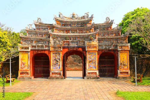 Gate of the Forbidden City at Hue,Vietnam