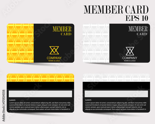member card, business VIP card, design for privilege member,vector