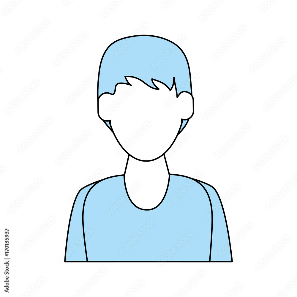 Boy of male man and kid theme Isolated design Vector illustration