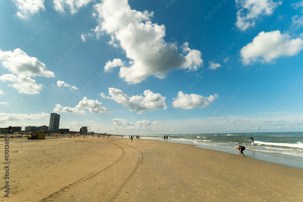 The beach of Zandvoort aan Zee, The Netherlands