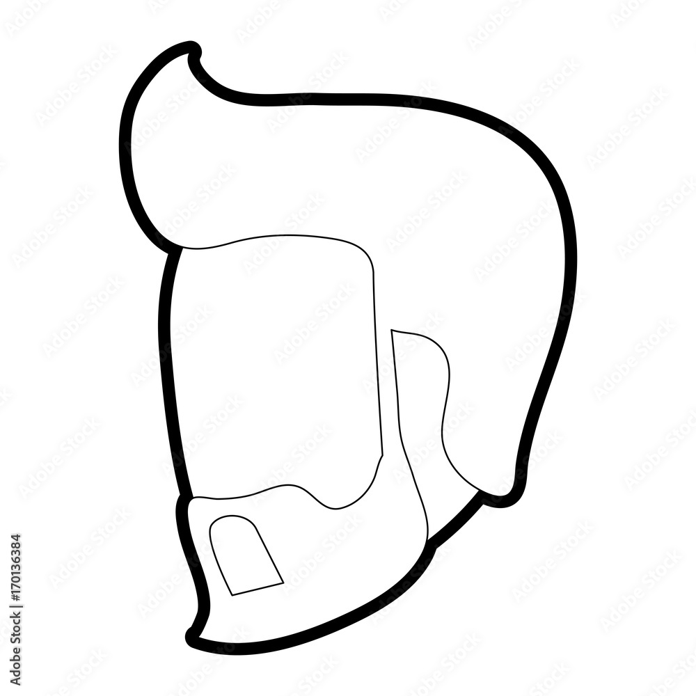 Man head of Male avatar person people and human theme Isolated design Vector illustration Man head of Male avatar person people and human theme Isolated design Vector illustration