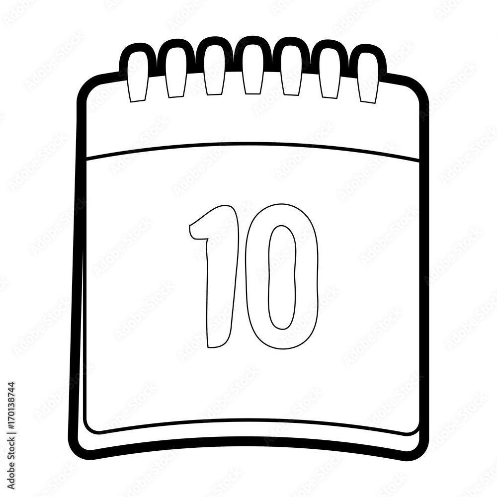 Calendar of planner time and event theme Isolated design Vector illustration