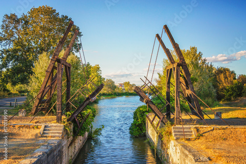 Obraz na płótnie Pont Van-Gogh, Pont de Langlois, Arles - France w salonie