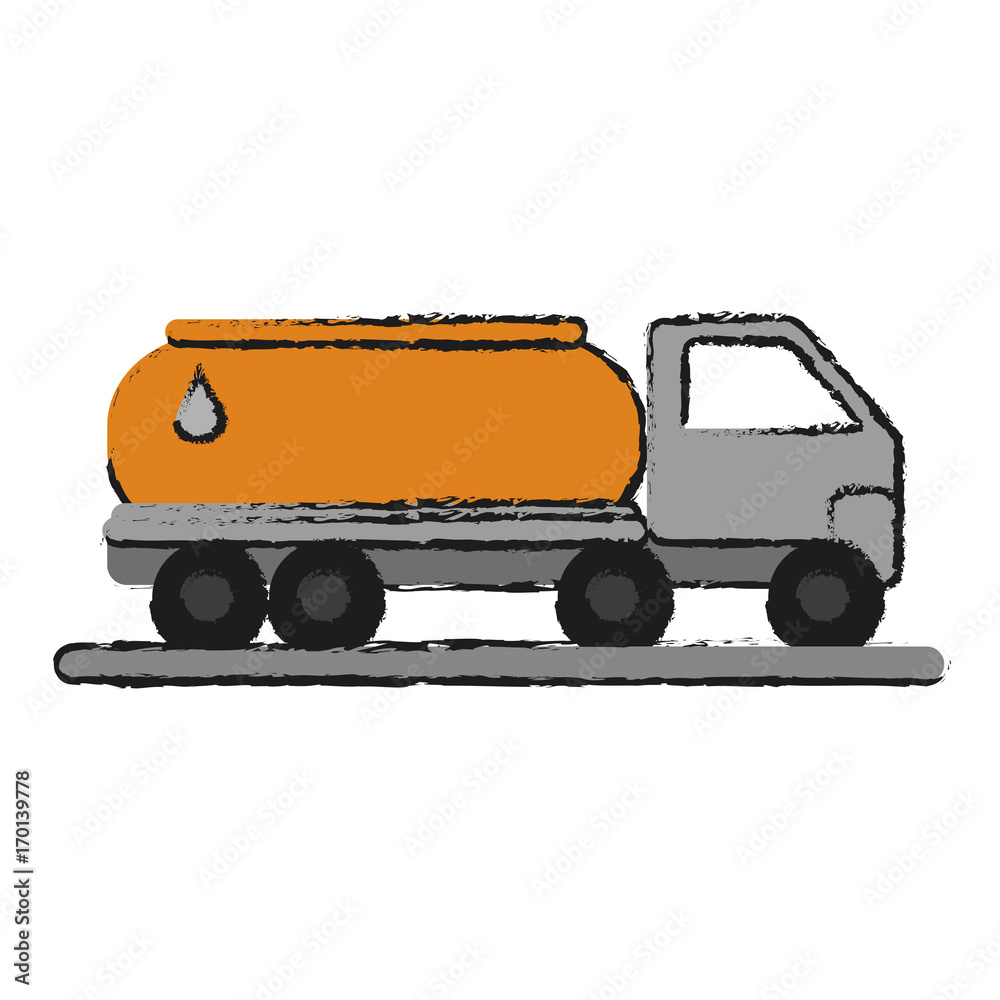 Oil truck of industry and fuel theme Isolated design Vector illustration Oil truck of industry and fuel theme Isolated design Vector illustration