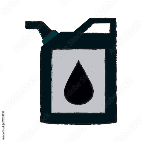 Jerrycan of industry and fuel theme Isolated design Vector illustration