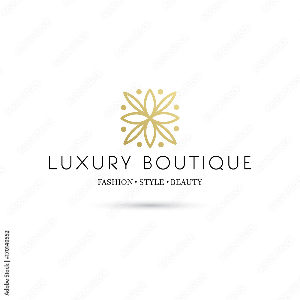 Simple and graceful floral monogram design template, Elegant lineart logo design template, vector icon illustration. Modern Style Simple and graceful floral monogram design template, Elegant lineart logo design template, vector icon illustration. Modern Style