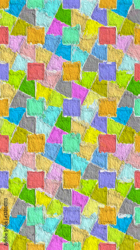  geometric color block pattern background with rough paper graphic texture