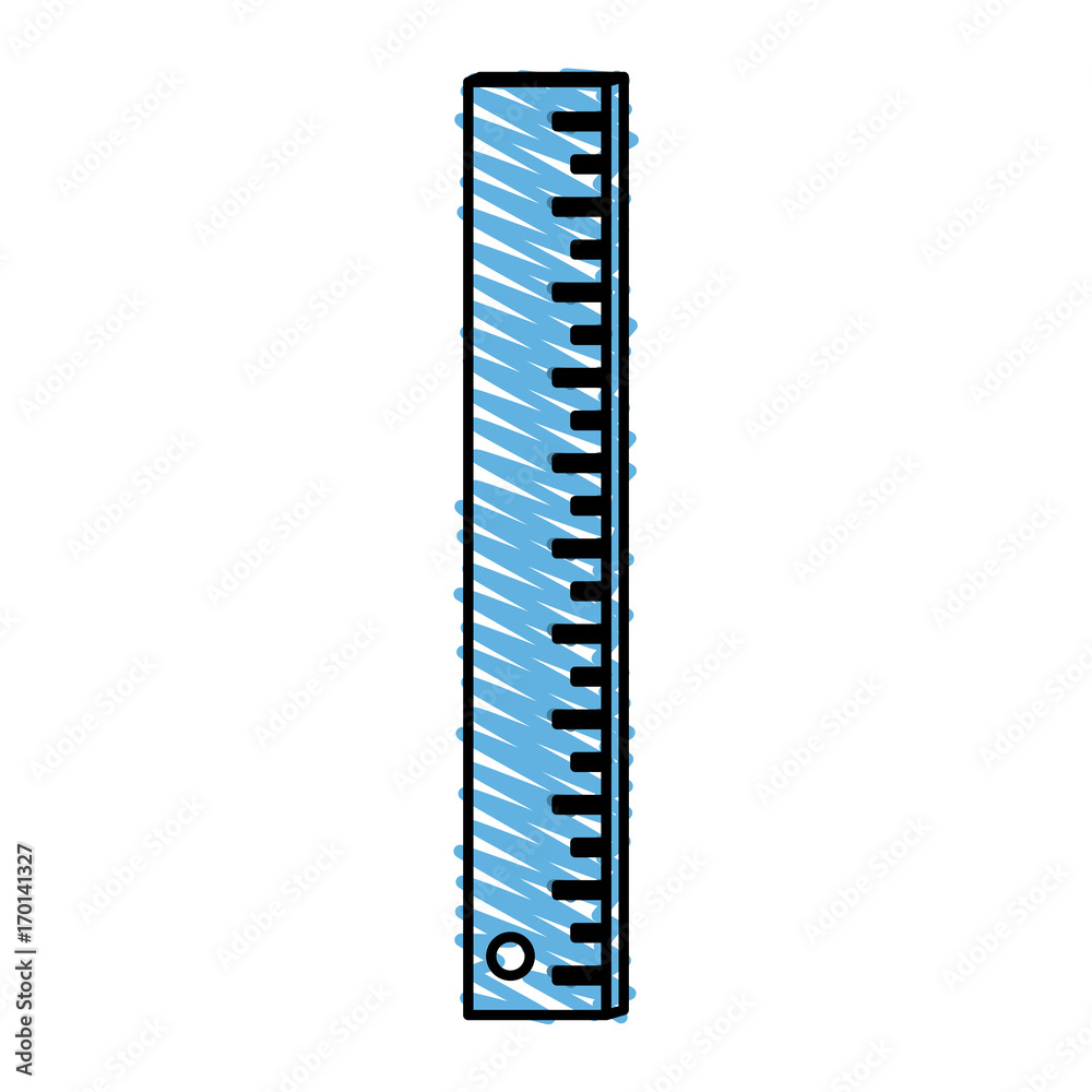 Ruler icon of instrument tool and work theme Isolated design Vector illustration