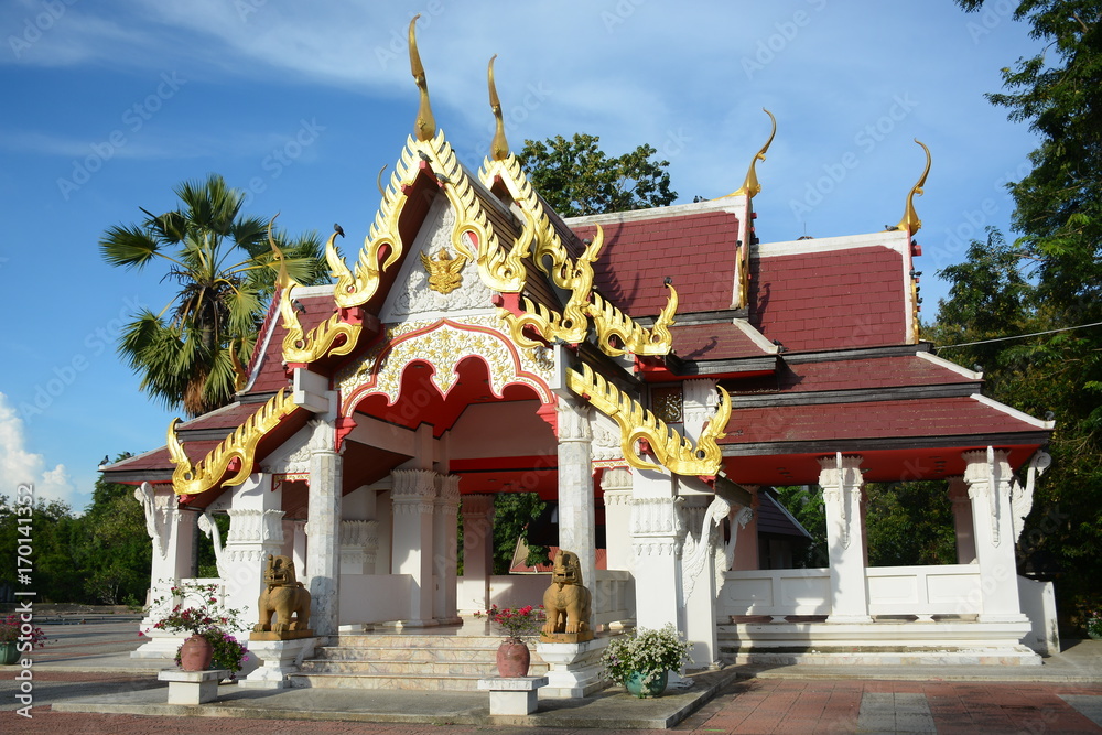 A temple in Bang Rachan Memorial Park in Singburi Province, Thailand