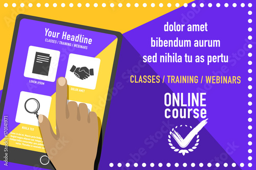 Online education advertisement