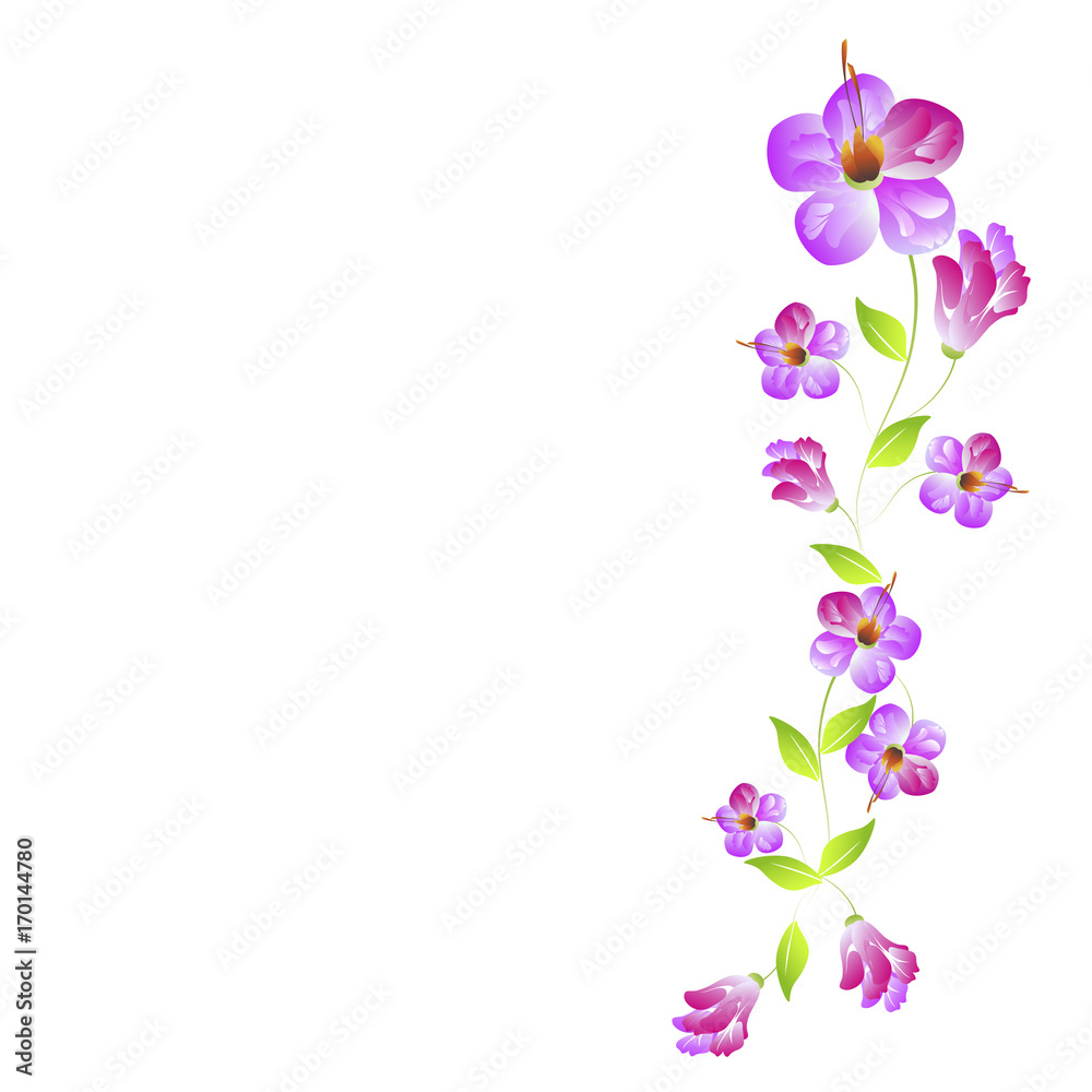 Naklejka premium beautiful flowers