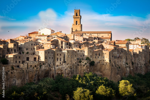 Pitigliano  a town built on a tuff rock  is one of the most beautiful villages in Italy.