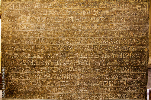 Ancient Egyptian Hieroglyphs photo