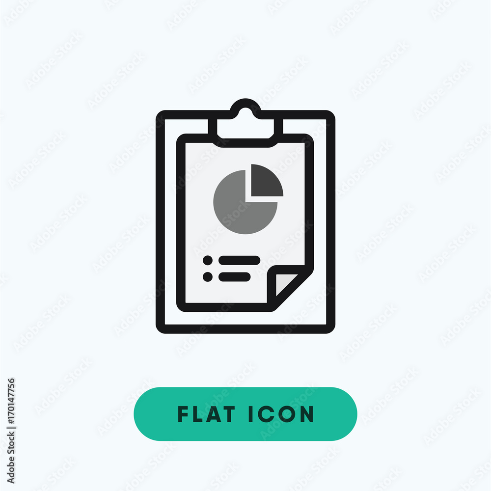 Analytics document vector icon Analytics document vector icon