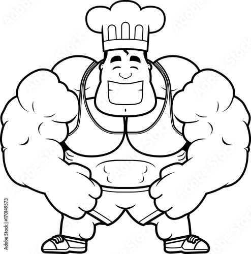 Cartoon Bodybuilding Chef
