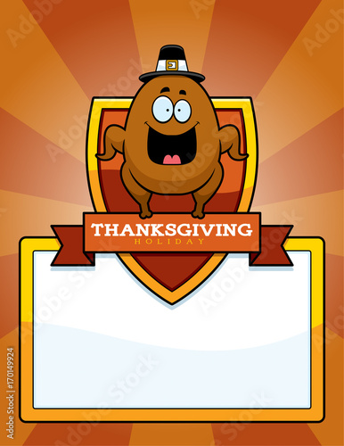 Cartoon Thanksgiving Turkey Graphic