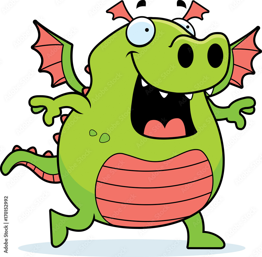 Obraz premium Dragon Walking