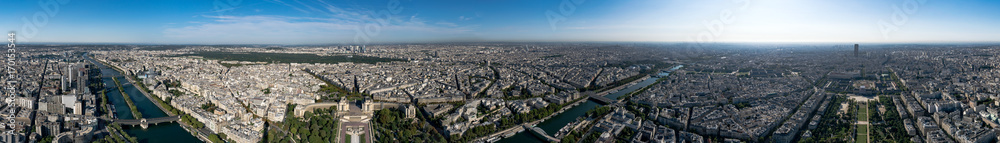 360° Panorama vom Eiffelturm / Paris