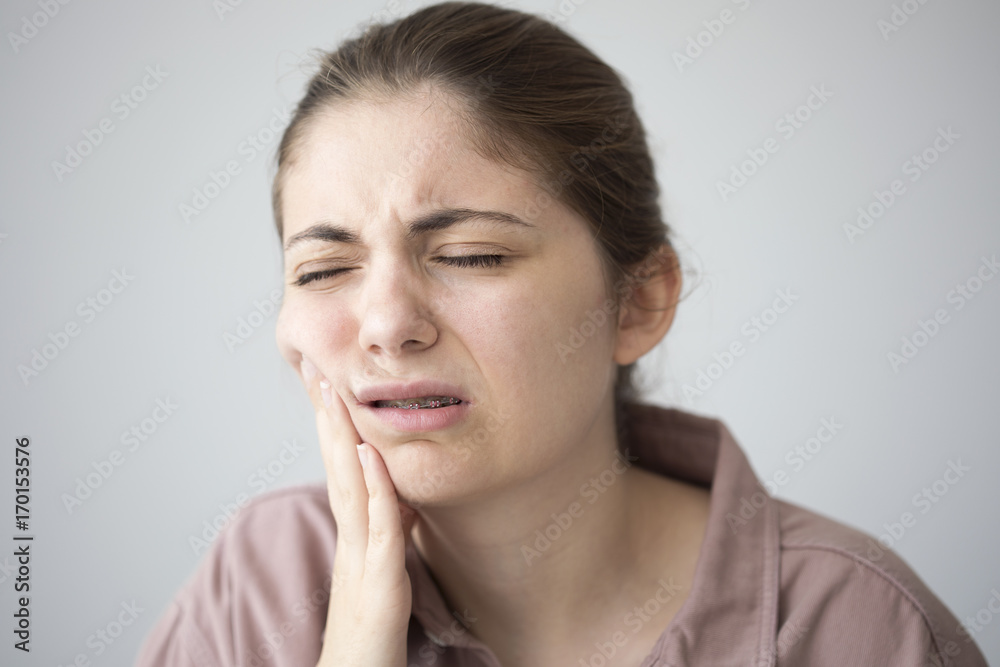 Young woman with toothache Young woman with toothache