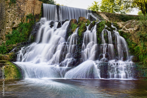 Waterfall of the mill/Waterfall on the river Fluvia