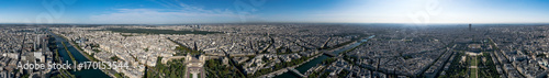 360° Panorama vom Eiffelturm / Paris