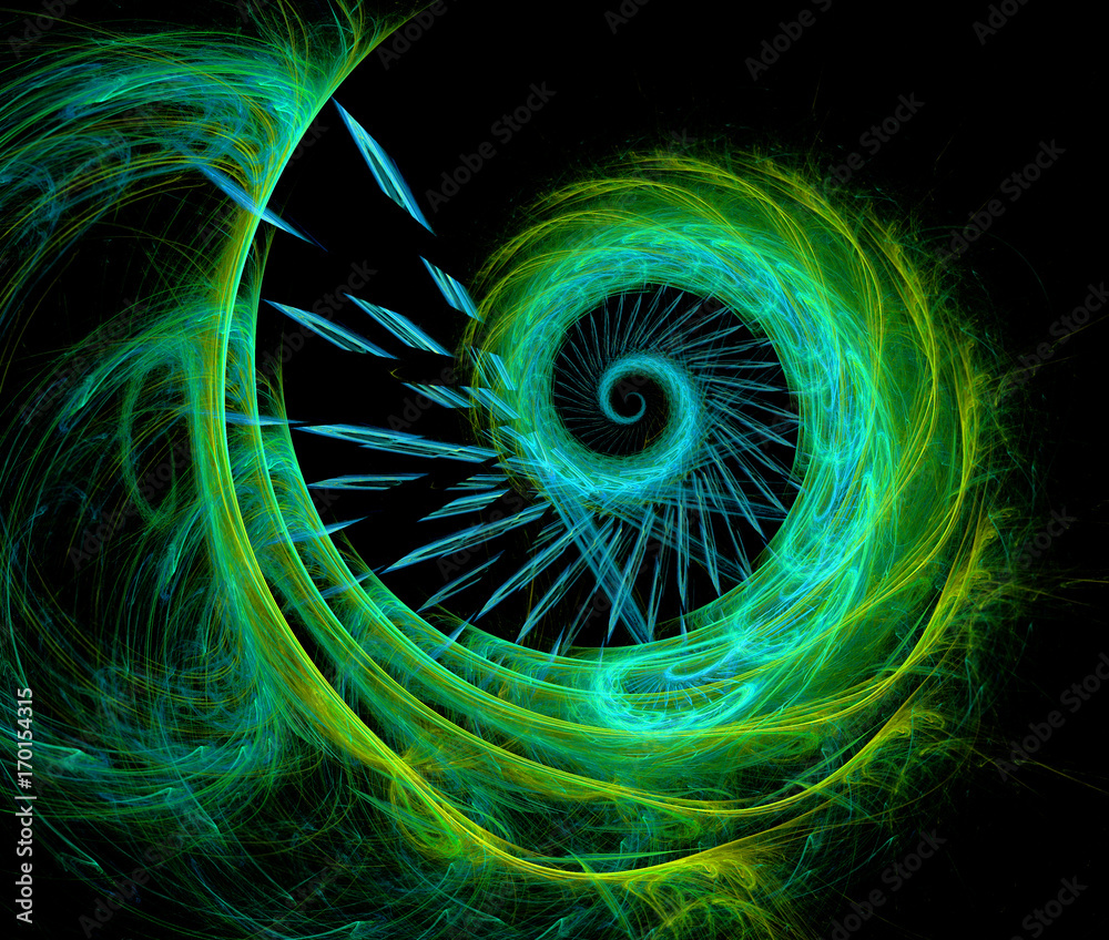 Obraz abstract fractal spiral pattern