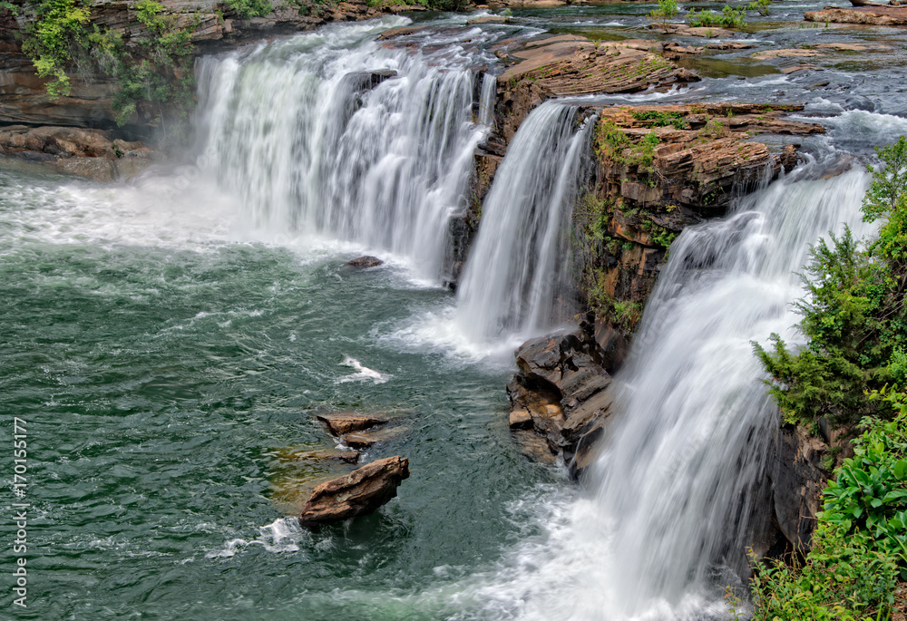 Fototapeta premium Little River Canyon falls in north Alabama