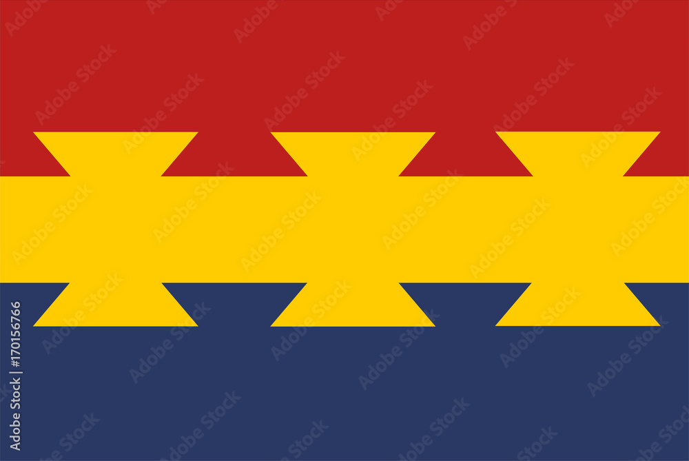 Naklejka premium Vector flag of Nanticoke, symbol of American native Indian.