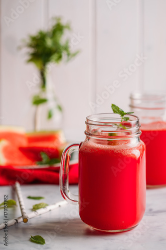 Wallpaper Mural Watermelon smoothies in mason jar Torontodigital.ca