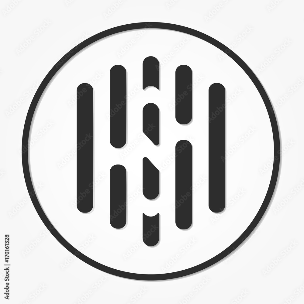 Hush coin vector sign icon. Internet money Hush coin vector sign icon. Internet money