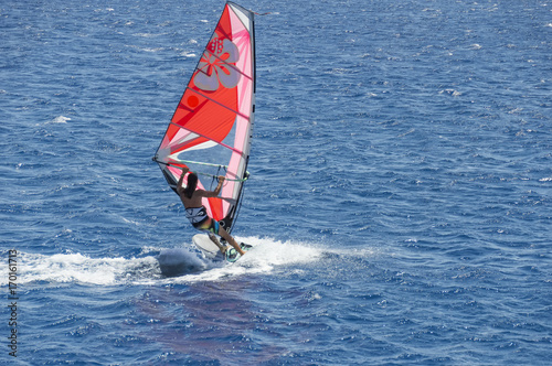 Windsurfing in the Red Sea