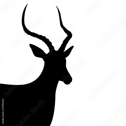 antelope  black silhouette