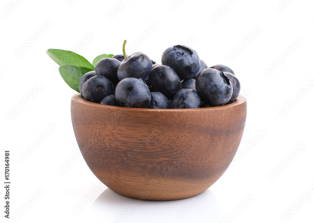 Blueberries in bowl isolated Blueberries in bowl isolated