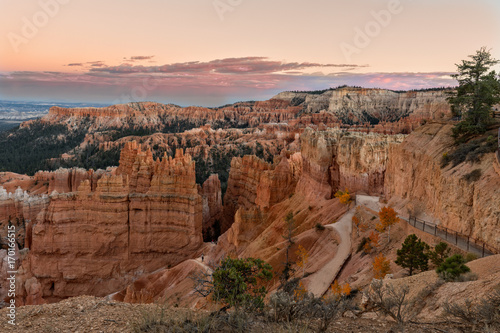 Bryce Canyon National Park Landscape at Sunset