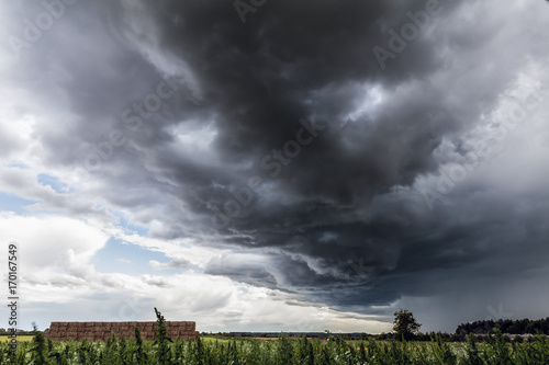 Amazing storm clouds over rural England