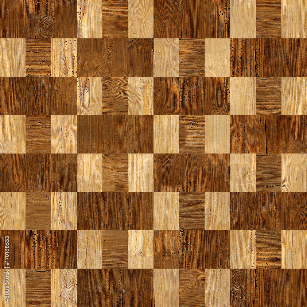 Interior wall panel pattern - decorative tile pattern - seamless background  - Interior Design wallpaper - checkered style - wood texture Stock  Illustration | Adobe Stock