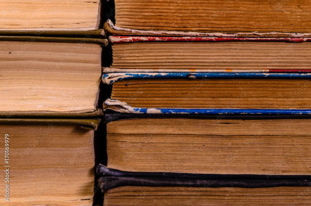 Fototapeta premium Background of the many books