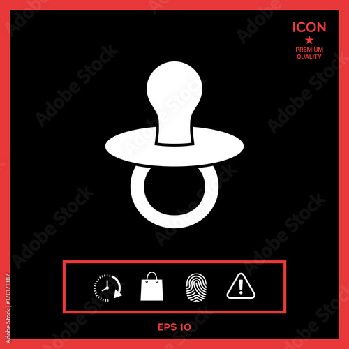 Baby's dummy -  icon