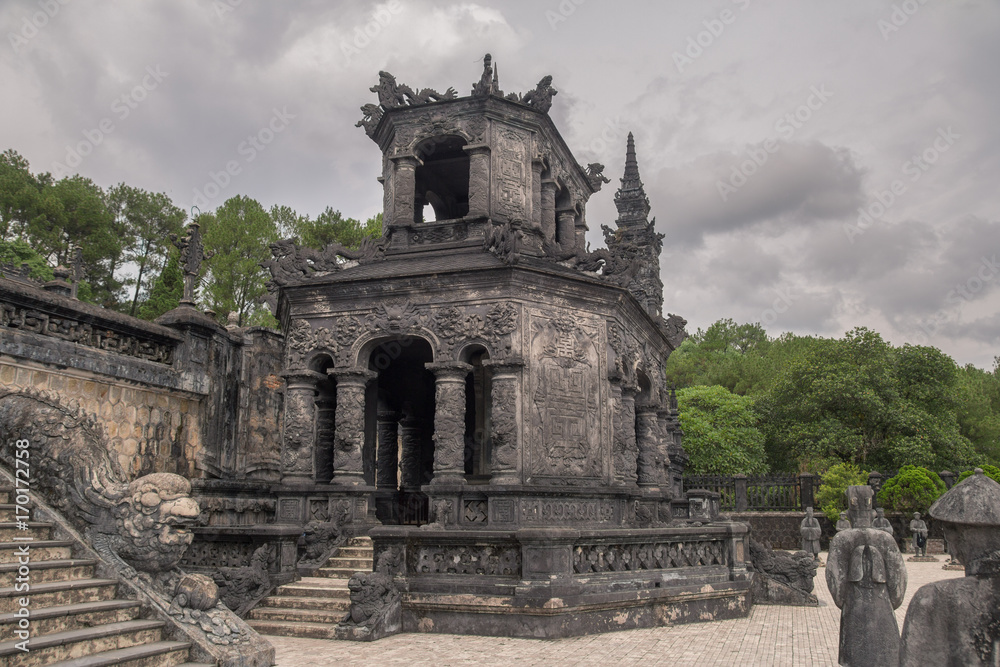 Khai Dinh tomb exterior in Hue