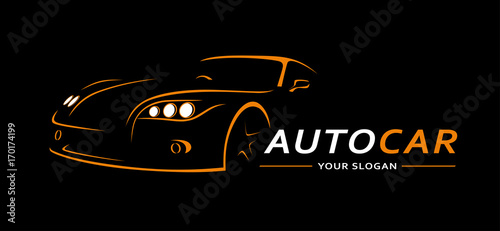 Car Logo Abstract Lines Vector. Vector illustration