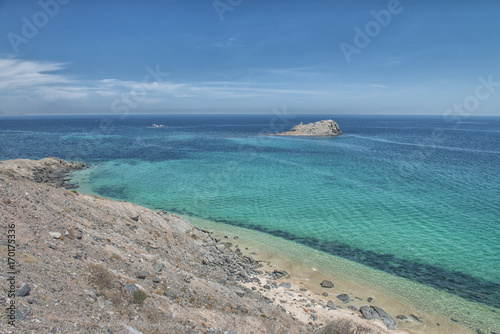 Fototapeta Naklejka Na Ścianę i Meble -  SEA AND DESERT, LA PAZ BAJA CALIFORNIA SUR MEXICO