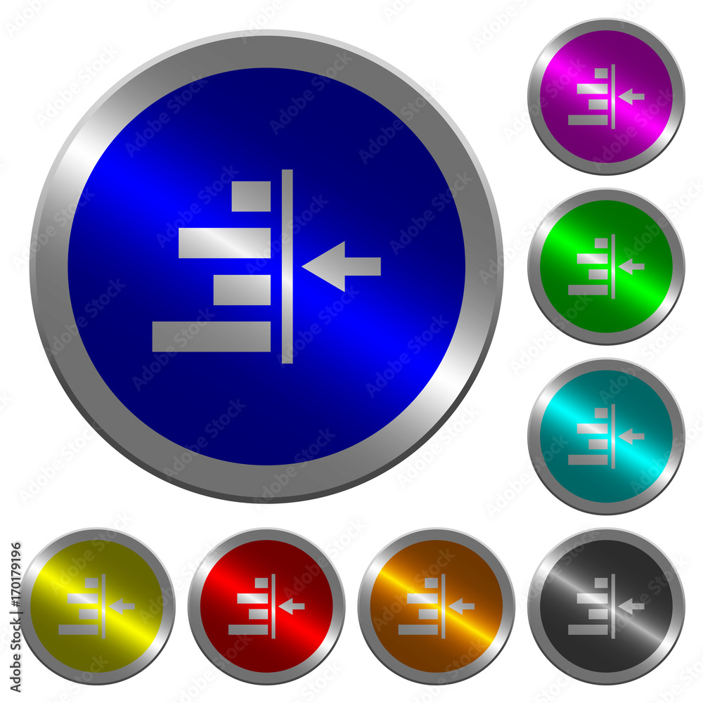 Increase right indentation of content luminous coin-like round color buttons Increase right indentation of content luminous coin-like round color buttons