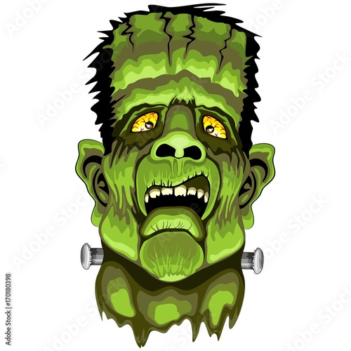 Frankenstein Zombie Horror Face
